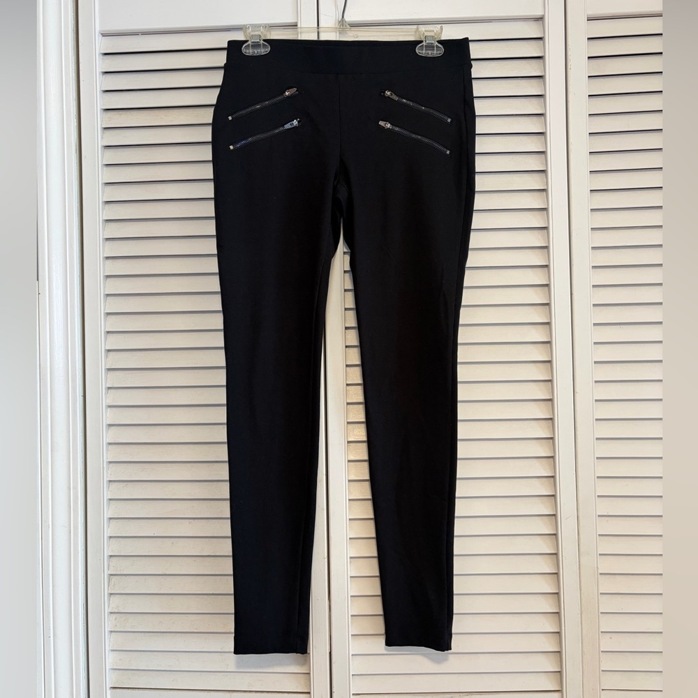 Women’s bebe zipper leggings size Small